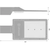 100W LED gatvės šviestuvas URBANLITE L, juodas, 6500K, 155° x 90°