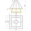 100W LED pakabinamas šviestuvas FEBE, baltas, 3000K, dimeriuojamas, 01-2917