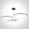 100W LED pakabinamas šviestuvas, juodas, 3000K, 40cm/60cm/80cm/100cm, dimeriuojamas, 63150C/B/W