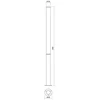 100W LED pastatomas lauko šviestuvas HINT, tamsiai pilkas, 3000K, IP54, 90278
