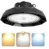 100W LED UFO šviestuvas ANICA, juodas, 4000K, IP65, DALI