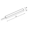 100W maitinimo šaltinis dėžutėje MINIMAL TRACK 24V magnetinėms sistemoms, ON/OFF, juodas