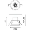 10,3W LED įleidžiamas šviestuvas SHOT LIGHT M, juodas, 3000K, IP65