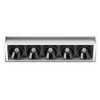 10,5W LED įleidžiamas šviestuvas Juodas FOSTER TILT 5, juodos ir baltos sp., 2700K