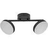 Lubinis šviestuvas 10,5W LED paviršinis šviestuvas SPOT MOON, juodas, 3000K