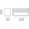 10,5W LED sieninis šviestuvas ICON, juodas, 2700/3000/4000K, dimeriuojamas, A3089272NDT