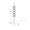 10,5W LED šviestuvas į magnetines sistemas Juodas FOSTER 48V TILT 5 FLOOD, juodas, 3000K, DALI