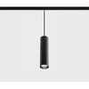 10,8W LED pakabinamas šviestuvas TUB M P į magnetinę sistemą IN_LINE, juodas, 3000K, 48V, 50°, 2G