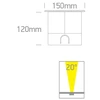 10W LED įleidžiamas į žemę lauko šviestuvas, plieno sp., 3000K, IP67, 69070B/W
