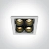 10W LED įleidžiamas šviestuvas, baltas, 3000K, 50406C/W/W