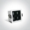 10W LED įleidžiamas šviestuvas, baltas, 3000K, 50406C/W/W