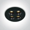 10W LED įleidžiamas šviestuvas, juodas, 3000K, 10110H/B/W