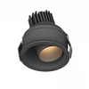 10W LED įleidžiamas šviestuvas, juodas, 3000K, IP44, S174