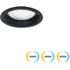 10W LED įleidžiamas šviestuvas LUIGI, juodas, 3000/4000/6500K, 4334901