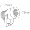 10W LED įsmeigiamas sodo šviestuvas, antracito sp., 3000K, 7046/AN/W