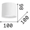 10W LED lubinis šviestuvas SPIKE, juodas, 3000K, 336008
