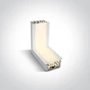 10W LED lubų - sienos kampinė jungtis, balta, 3000K, 38152RL/W/W