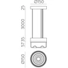 10W LED pakabinamas šviestuvas ECLIPSE, juodos/dūmų sp., 2700K, C4029090N