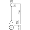 10W LED pakabinamas šviestuvas KONOS, rusvos sp., 3000K, dimeriuojamas, 01-4414