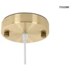 10W LED pakabinamas šviestuvas PUZO L, aukso sp., 3000K