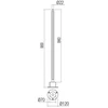 10W LED pastatomas lauko šviestuvas WIKI, tamsiai pilkas, 3000K, IP65, 90435