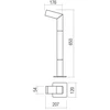 10W LED pastatomas lauko šviestuvas WOODY, tamsiai pilkas, 3000K, IP54, 90511