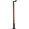 10W LED pastatomas lauko šviestuvas WOODY, tamsiai pilkas, 3000K, IP54, 90511