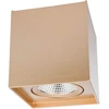 10W LED paviršinis pakreipiamas lubinis šviestuvas PC 01, matinės aukso sp., 3000K