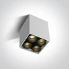 Lubinis šviestuvas 10W LED paviršinis šviestuvas, baltas, 3000K, 12406C/W/W