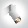 Lubinis šviestuvas 10W LED paviršinis šviestuvas, baltas, GU10, 12105E6/W