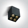 Lubinis šviestuvas 10W LED paviršinis šviestuvas, juodas, 3000K, 12406C/B/W