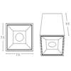 Lubinis šviestuvas 10W LED paviršinis šviestuvas, juodas, 3000K, S069