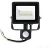 10W LED prožektorius su judesio davikliu MHC, juodas, 6500K, IP44