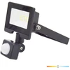 10W LED prožektorius su judesio davikliu MHC, juodas, 4000K, IP54