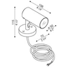 10W LED sieninis šviestuvas AGO WALL POWER, juodas, 3000K, 65°, IP66, dimeriuojamas