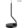 10W LED sieninis šviestuvas FLAT, juodas, 3000K