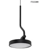 10W LED sieninis šviestuvas FLAT, juodas, 3000K