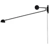 10W LED sieninis šviestuvas GEAR, juodas, 3000K