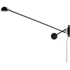 10W LED sieninis šviestuvas GEAR, juodas, 3000K