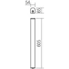 10W LED sieninis šviestuvas MARKER, baltos/chromo sp., 4000K, IP44