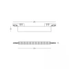 10W LED šviestuvas į magnetinę sistemą ZAMBELIS MAGNETIC 3MM, juodas, 3000K, dimeriuojamas, 25122