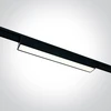 10W LED šviestuvas į magnetines sistemas FLAT, juodas, 3000/4000/5000K, 48V, 120°, 43100FA/B/V