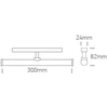 10W LED šviestuvas į magnetines sistemas FLAT, juodas, 3000/4000/5000K, 48V, 43126FA/B/V
