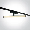 10W LED šviestuvas į magnetines sistemas FLAT, juodas, 3000/4000/5000K, 48V, 43126FA/B/V