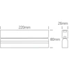 10W LED šviestuvas į magnetines sistemas FLAT, juodas, 3000/4000/5000K, 48V, 120°, 43108FB/B/V
