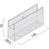 10W LED šviestuvas, montuojamas į XFORT bėgelį, 48V, juodas, 2700K, IP65, 140mm, dimeriuojamas, FRT21UWW SP SBK