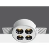10W LED užglaistomas šviestuvas, baltas, 3000K, 10110HTR/W/W