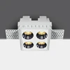 10W LED užglaistomas šviestuvas, baltas, 3000K, 50110HTR/W/W