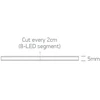 10W/m itin plona lanksti COB LED juosta, 24V, IP20, 400LEDs/m, 3000K, 7843E/W