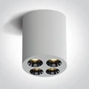 Lubinis šviestuvas 10W paviršinis šviestuvas, baltas, 3000K, 12110H/W/W